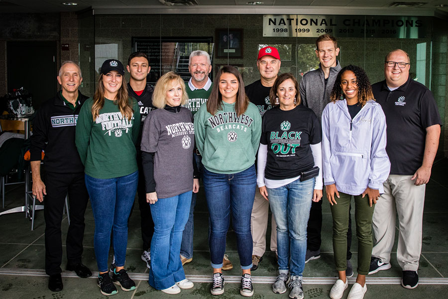 Northwest named the Rawie family its 2019 Family of the Year. Nominations for the 2020 Family of the Year are being accepted through April 29. (Photo by Todd Weddle/Northwest Missouri State University) 