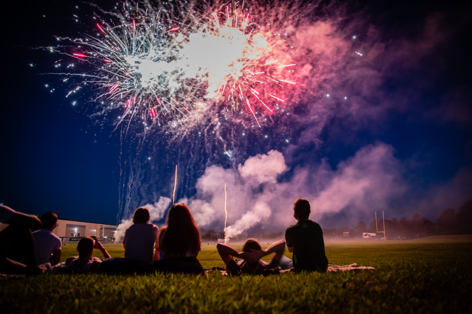 Northwest students enjoyed fireworks to celebrate the start of the academic year in August. (Photo by Brandon Bland/Northwest Missouri State University)