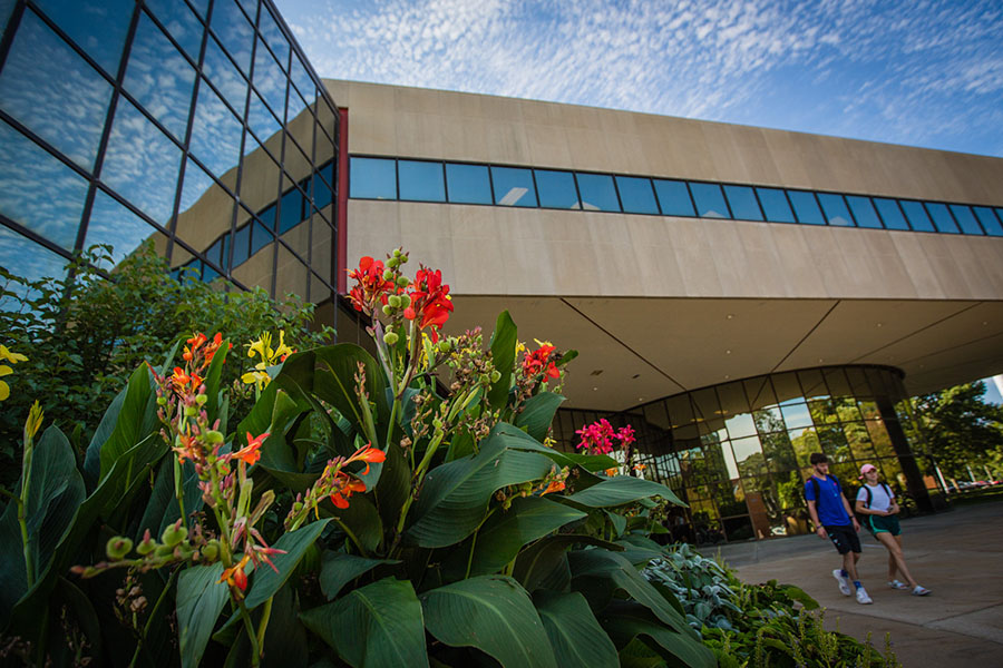 The B.D. Owens Library opened in 1983 and is named for Northwest's eighth president. It will host its 20th annual Brick and Click academic library conference Nov. 6. (Northwest Missouri State University photo)