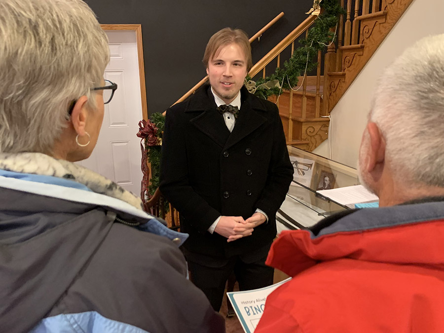 Ryan Moore portraying Nathaniel Sisson (Northwest Missouri State University photo)