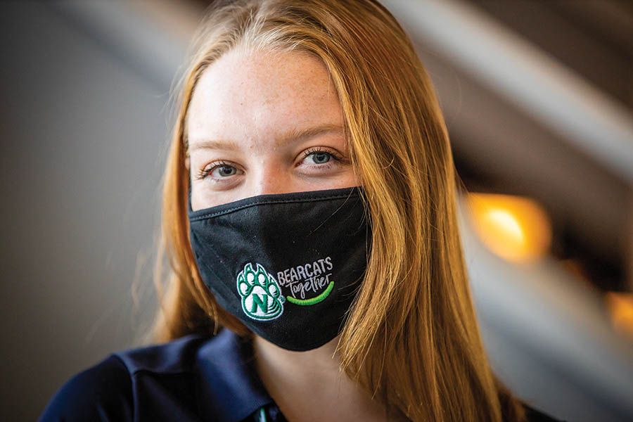 Northwest provided students and employees with face coverings as they returned to campus.