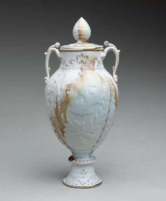 A funerary vessel created by Mike Stumbras.