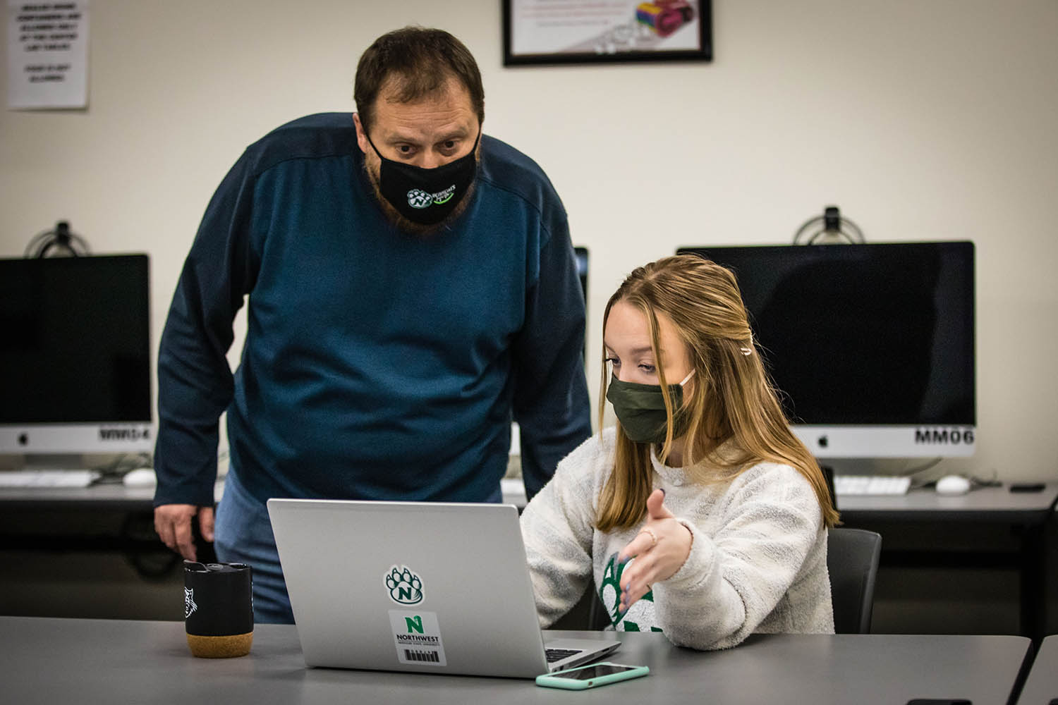 Northwest provides students with tools they can use to succeed in and out of the classroom. Textbooks and a laptop are provided as part of students' tuition costs, saving students an estimated $7,200 over four years. (Photo by Brandon Bland/Northwest Missouri State University)