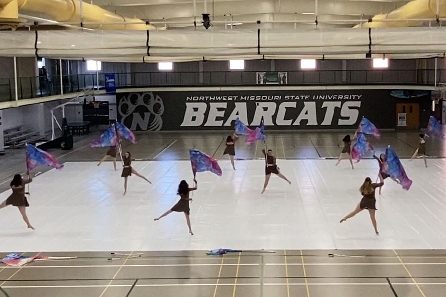 The Bearcat Winter Guard, pictured above, advanced to its international competition this spring. (Submitted photo)