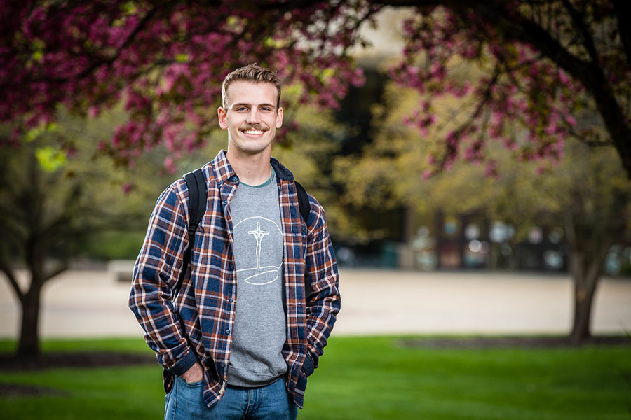 Jacob Freitas is the first graduate of Northwest’s 4+1 accelerated master’s program in mathematics.