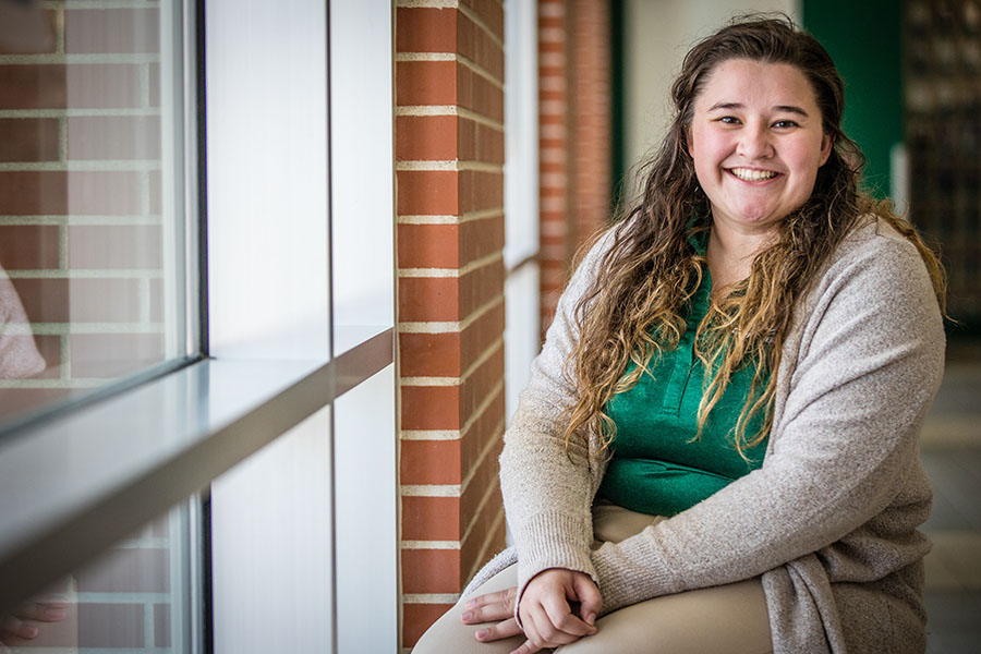 Northwest student Morgan Duenke recently finished her term as an Agriculture Future of America ambassador. (Photo by Todd Weddle/Northwest Missouri  