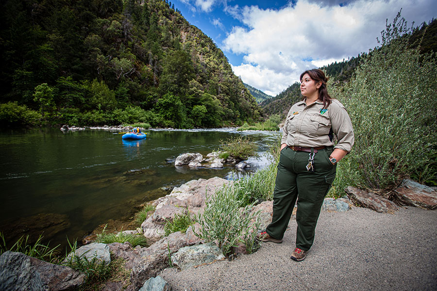Marcy Lang is working this summer as a visitor use park ranger with the Bureau of Land Management and is stationed at Smullin Visitor Center at the Rand Recreation Area in Merlin, Oregon. 