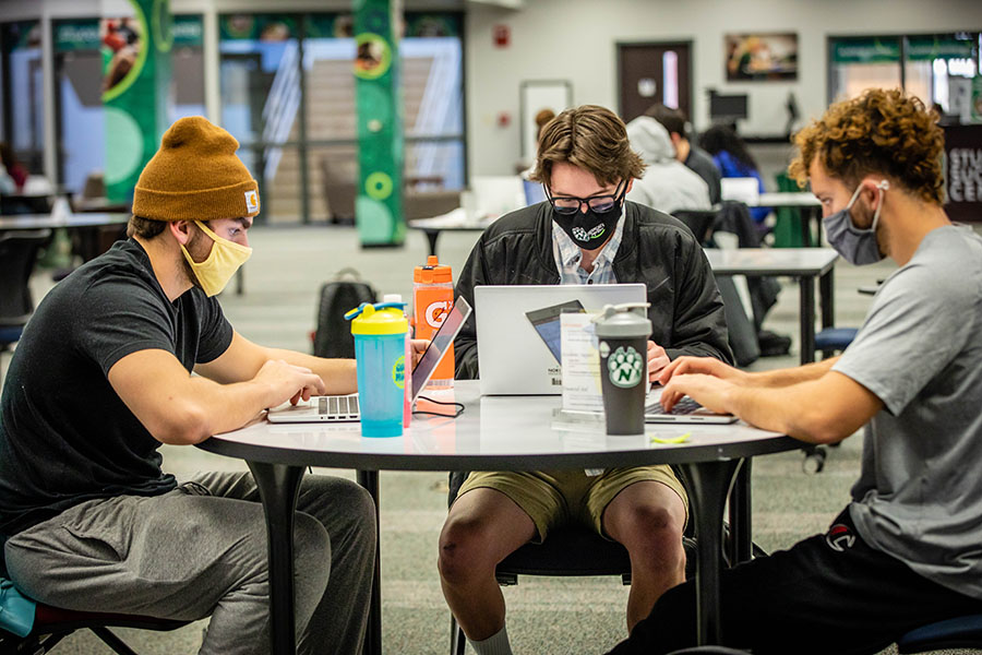 The B.D. Owens Library as a popular place for students to study and collaborate. Library staff are forming an advisory board this fall to gather feedback about the facility’s spaces, services and collections. (Photo y Todd Weddle/Northwest Missouri State University)
