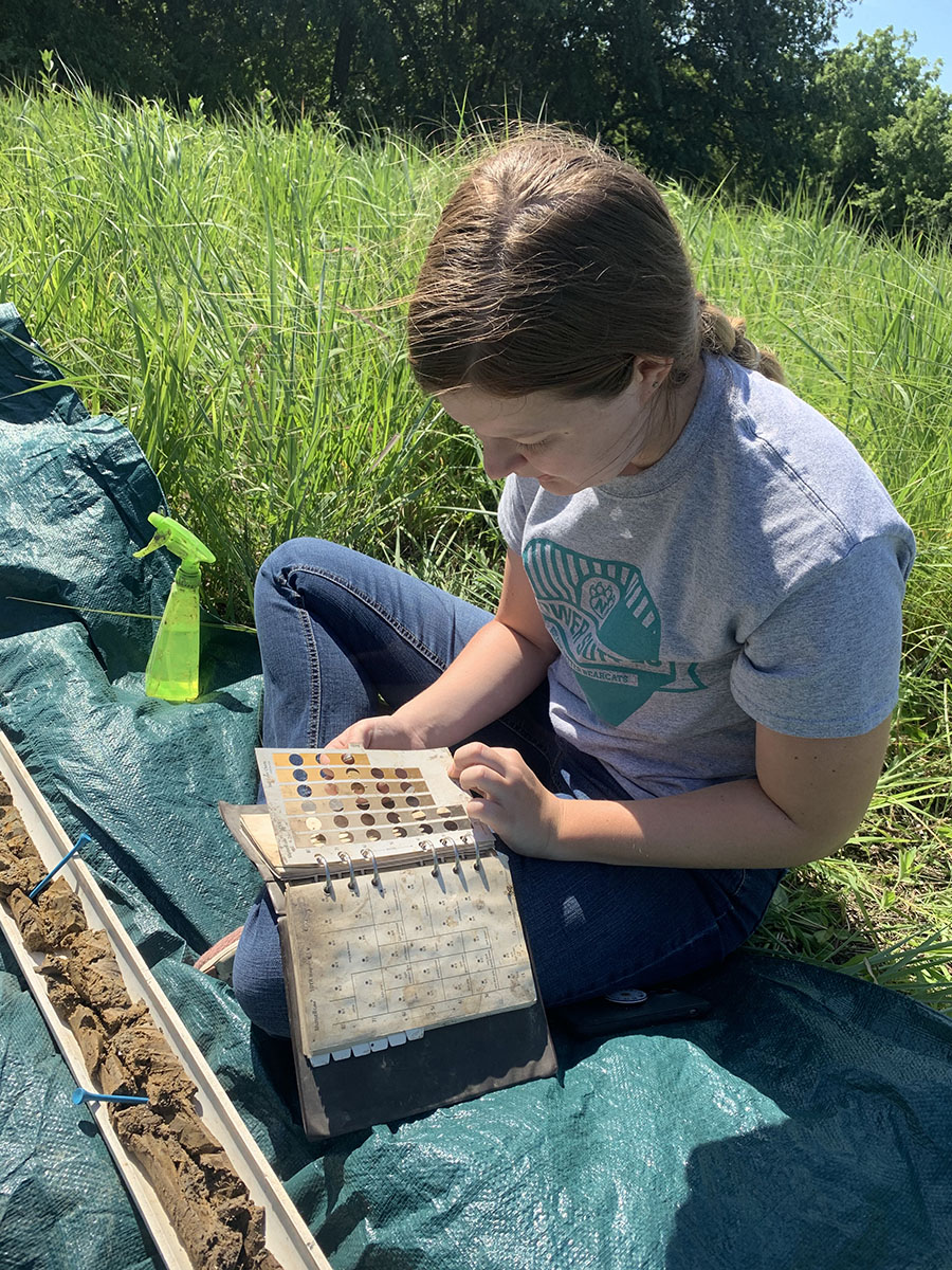 Kassidy Miller worked as a soil scientist intern with the Natural Resources Conservation Service of the U.S. Department of Agriculture. 