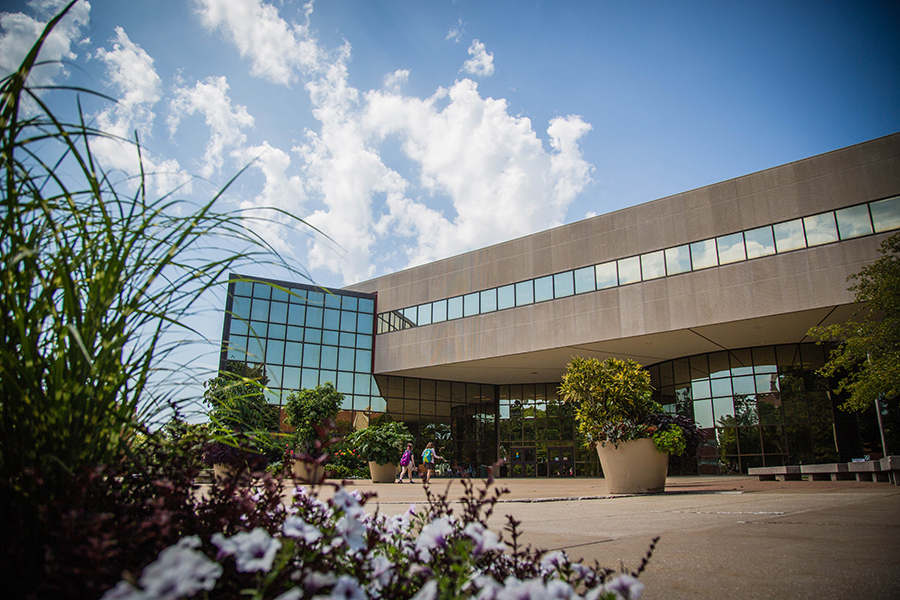 The B.D. Owens Library opened in 1983 and is named for Northwest's eighth president. It will host its 21st annual Brick and Click academic library conference Nov. 5. (Northwest Missouri State University photo)