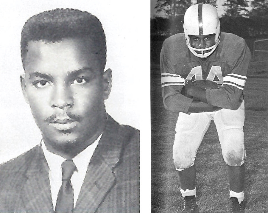Joe Bell was a member of the Bearcat football team from 1959 to 1962 and became Northwest's first African American graduate in 1963. (Tower yearbook photos)