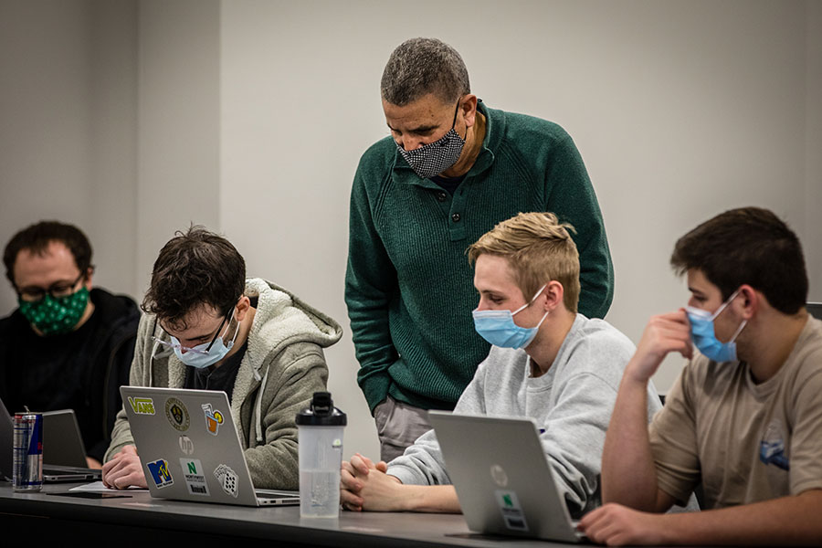 Northwest's laptop rental program, when combined with its textbook rental program, saves students an estimated $6,800 during a four-year degree program and provides the tools they need to be successful in the classroom. (Photo by Lauren Adams/Northwest Missouri State University) 