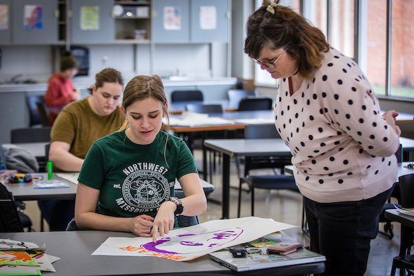 Results of the 2021 Ruffalo Noel Levitz Student Satisfaction Inventory show that Northwest outperforms its peers and national groups in student satisfaction. The survey asks students about a variety of topics, including campus life, instructional effectiveness, classroom support services and academic advising. (Photo by Lauren Adams/Northwest Missouri State University)