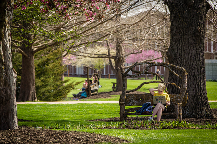 Northwest, which also is the home of the Missouri Arboretum, places an emphasis affordability and profession-based learning that helps graduates get a jumpstart on their careers. With textbooks and a laptop included in tuition, which is among the lowest in the nation, Northwest saves students an estimated $6,800 over four years. (Photo by Abigayle Rush/Northwest Missouri State University)