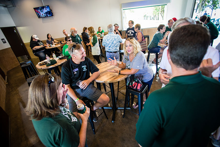 The Bearcat Zone, Northwest’s tailgate area prior to all home football games, features a family-friendly environment, and meals and beverages are available for purchase. (Northwest Missouri State University photo)