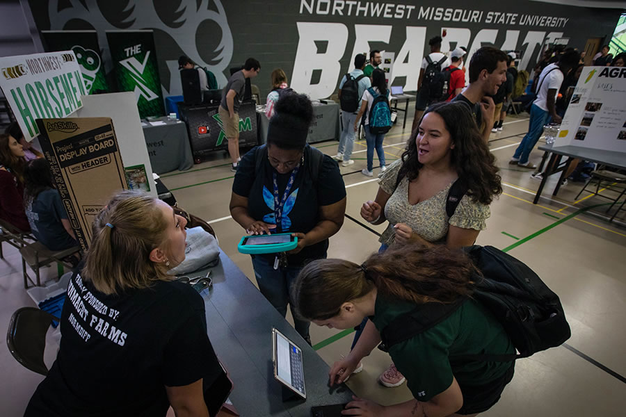 Northwestern students identifying with underrepresented groups or from countries other than the United States increased 13.4% this fall.  (Photo by Abigayle Rush/Northwest Missouri State University)