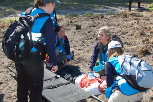 Annie Vest participated in simulated disaster exercises as an undergraduate student at Northwest and is the University's first graduate of what is now the emergency disaster management program. 