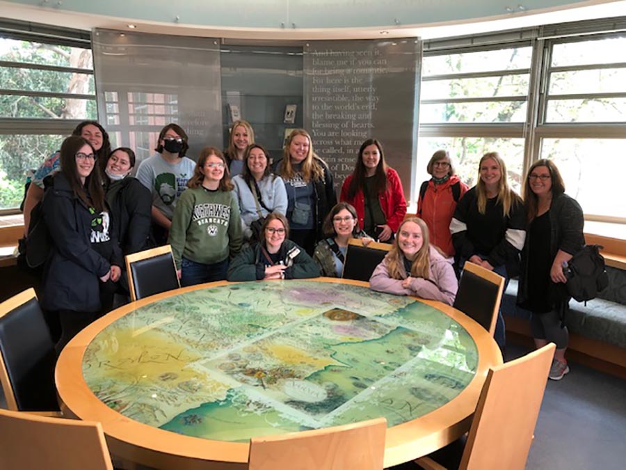 Northwest students and faculty spent time at the C.S. Lewis Reading Room at Queen's University while studying abroad in Ireland. (Submitted photos) 