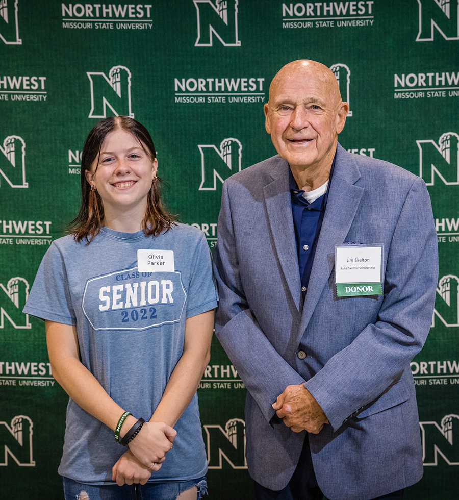 Olivia Parker with Jim Skelton, son of Luke Skelton  