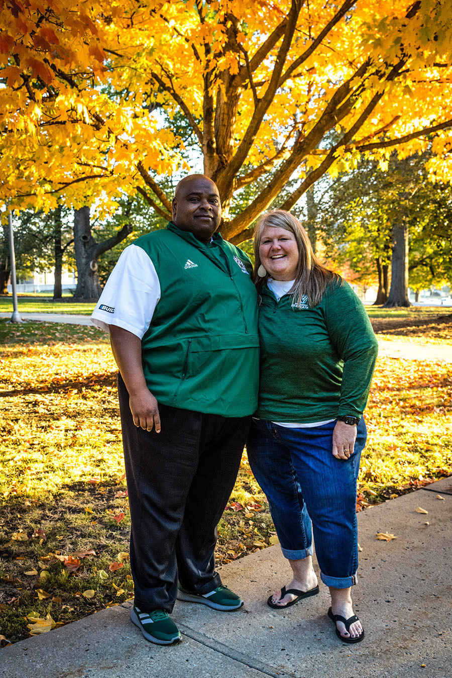 Dr. Clarence and Chelli Green (Photo by Lauren Adams/Northwest Missouri State University)