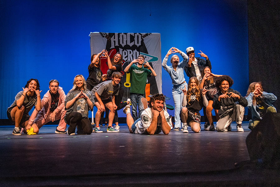 Northwest students entertained an audience Thursday night during the annual Homecoming Variety Show at the Ron Houston Center for the Performing Arts. (Photo by Lauren Adams/Northwest Missouri State University)