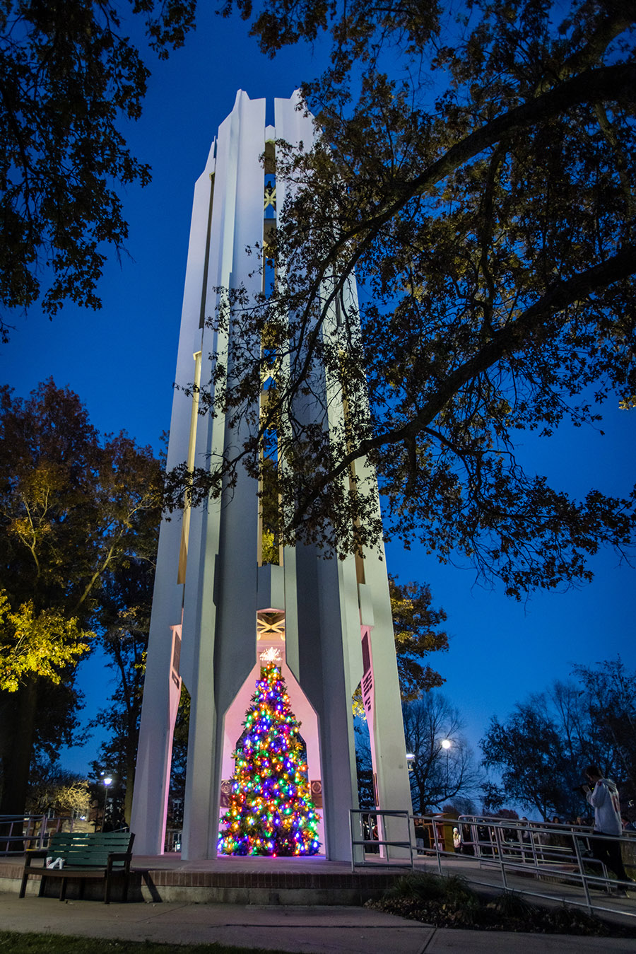 The Holiday Tree Lighting ceremony has been a tradition at Northwest since 2009. (Photo by Todd Weddle/Northwest Missouri State University)