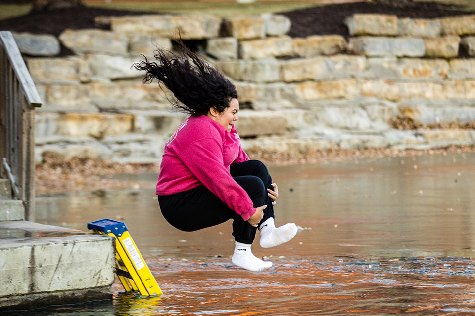Students plunge into Colden Pond for annual fundraiser