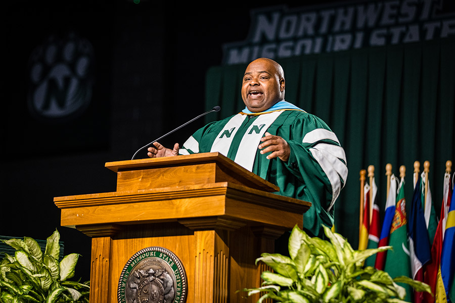 Dr. Clarence Green (Photos by Lauren Adams/Northwest Missouri State University)