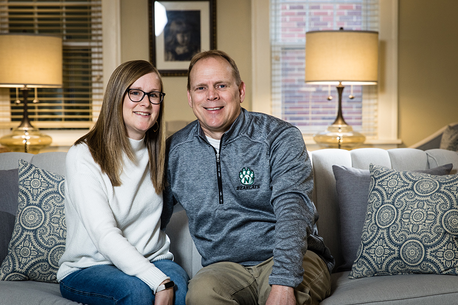 Anne and Terry Long (Photo by Lauren Adams/Northwest Missouri State University)