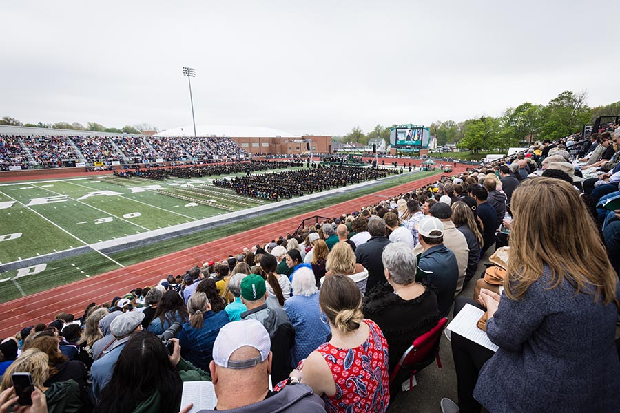 A capacity crowd attended Northwest's commencement ceremony at Bearcat Stadium. (Photos by Lauren Adams/Northwest Missouri State University)