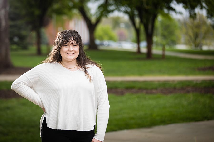 Maddie Arn graduated from Northwest this spring and is pursuing a career in counseling. (Photo by Lauren Adams/Northwest Missouri State University