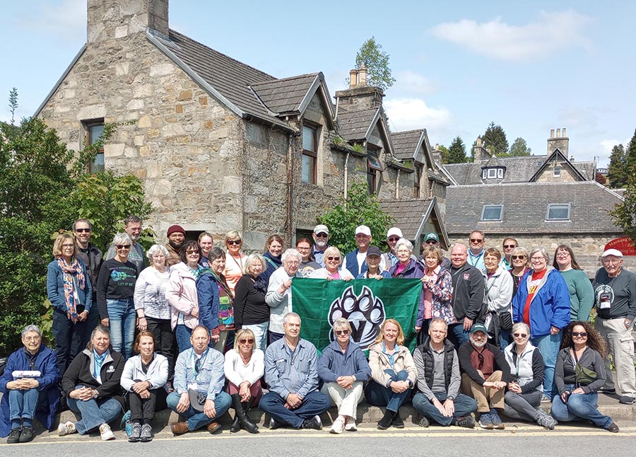 Forty-two Northwest alumni and friends joined the Tourin' Bearcats May 15-24 for a Scotland experience. The group is pictured above in the town of Pitlochry. (Submitted photo)