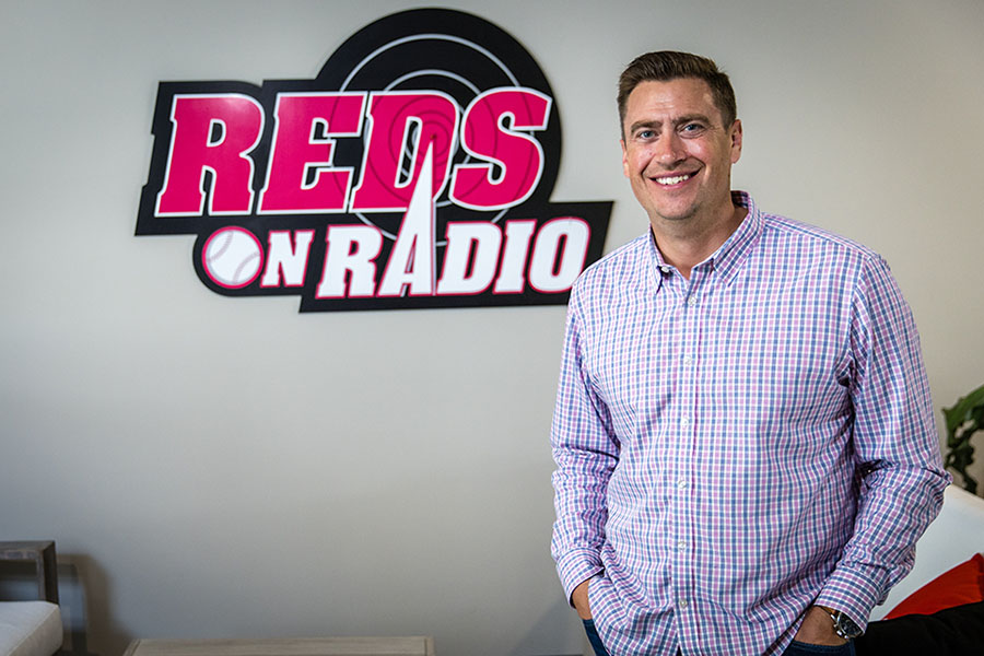 Tommy Thrall joined the Cincinnati Reds’ “Reds on Radio” broadcast team in 2019.