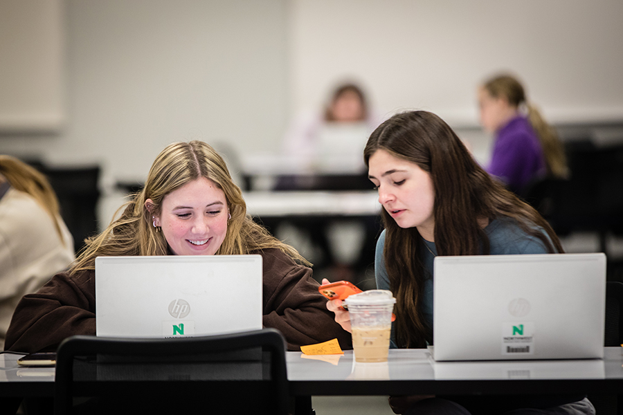 The Owens Library serves as a hub for student activity with a variety of resources and services to support learning, research and collaboration. (Photo by Chandu Ravi Krishna/Northwest Missouri State University)