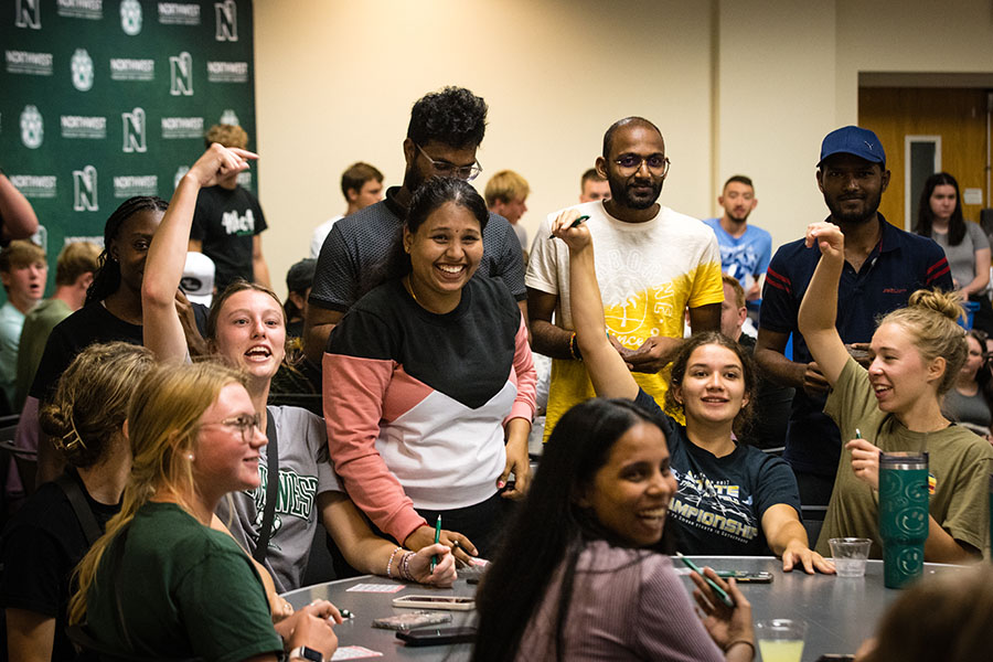 Northwest students participated in a Back-to-School Bingo event Aug. 19 in the University's J.W. Jones Student Union. (Photo by Lauren Adams/Northwest Missouri State University)