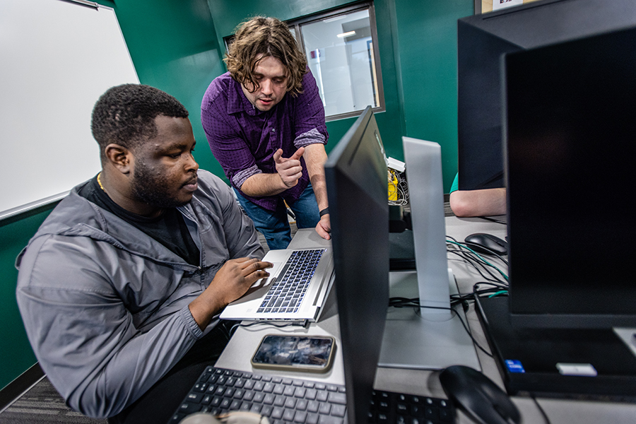 At Northwest, profession-based learning experiences help graduates get a jump-start on their careers in nearly every area of study. (Photo by Todd Weddle/Northwest Missouri State University)