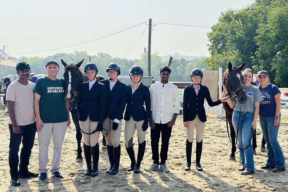 Computer science students attend, develop web application for intercollegiate horse show