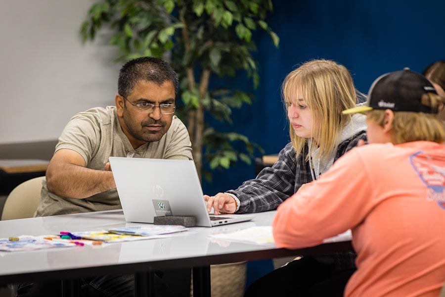 Tutors at the Writing Center help students with writing skills as well as reading and verbal language. (Photos by Lauren Adams/Northwest Missouri State University)