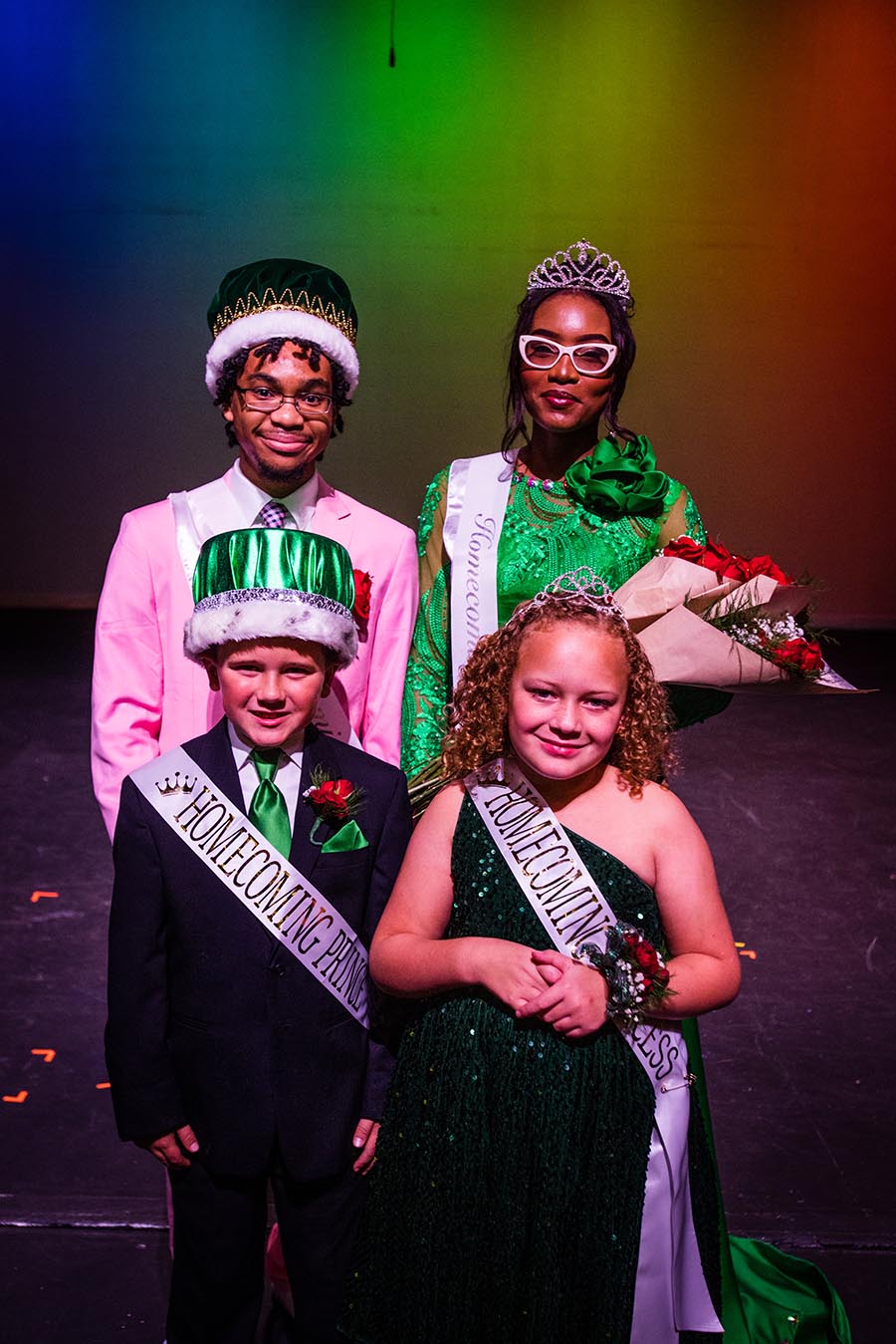 Clockwise from top left are Darren Ross, Obioma Nwuba, Neeli Johnson and Crosby Webster. (Photo by Lauren Adams/Northwest Missouri State University)