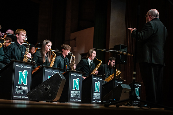 The Jazz Ensemble performs music representing a variety of music styles.