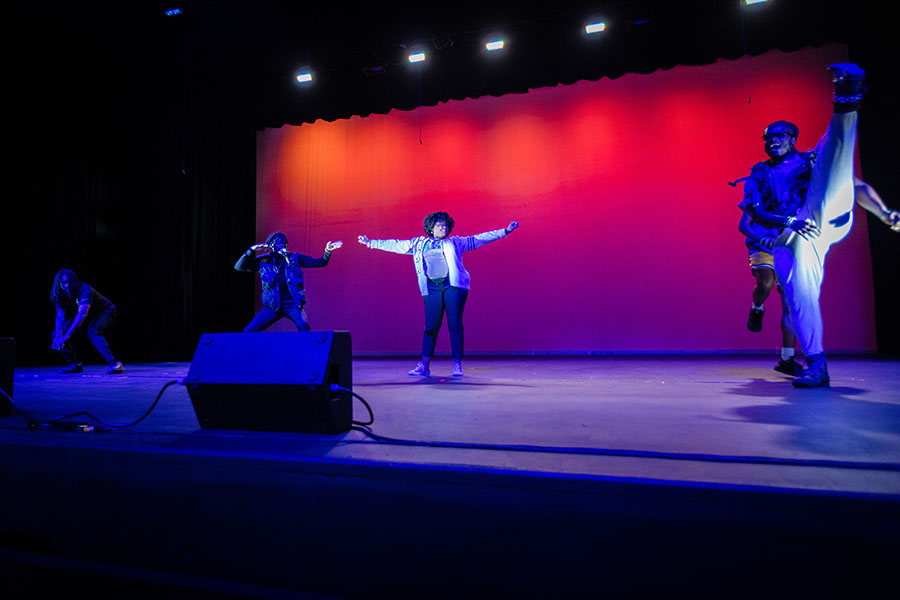 National Pan-Hellenic Council earned honors for their olio act during the Variety Show. (Photo by Lauren Adams/Northwest Missouri State University)