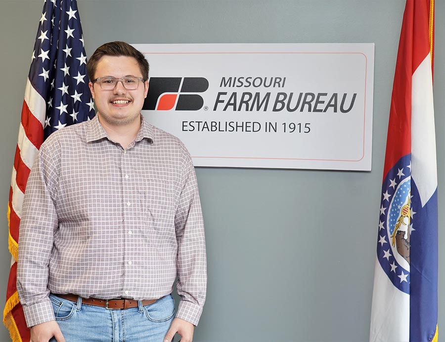 Trent Jones interned at Missouri Farm Bureau in Jefferson City, Missouri.