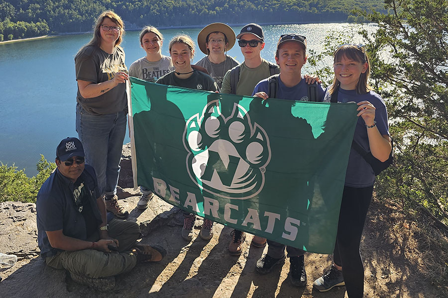 Northwest geology students and faculty traveled this fall to Wisconsin and the Upper Peninsula of Michigan, where they explored mineral resources, mining operations and turning course concepts into hands-on experiences. (Submitted photos)
