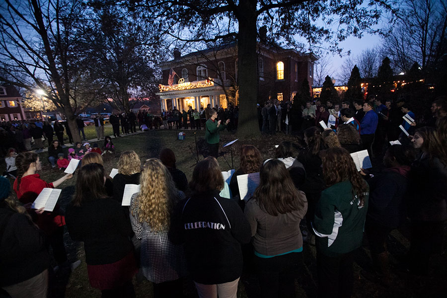 A tradition at Northwest for more than a decade, the ceremony returns to the Gaunt House this year after occurring at the Memorial Bell Tower since 2019. 