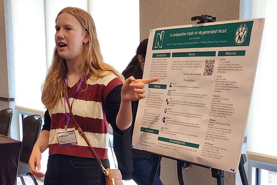 Northwest students receive poster awards at regional computing conference