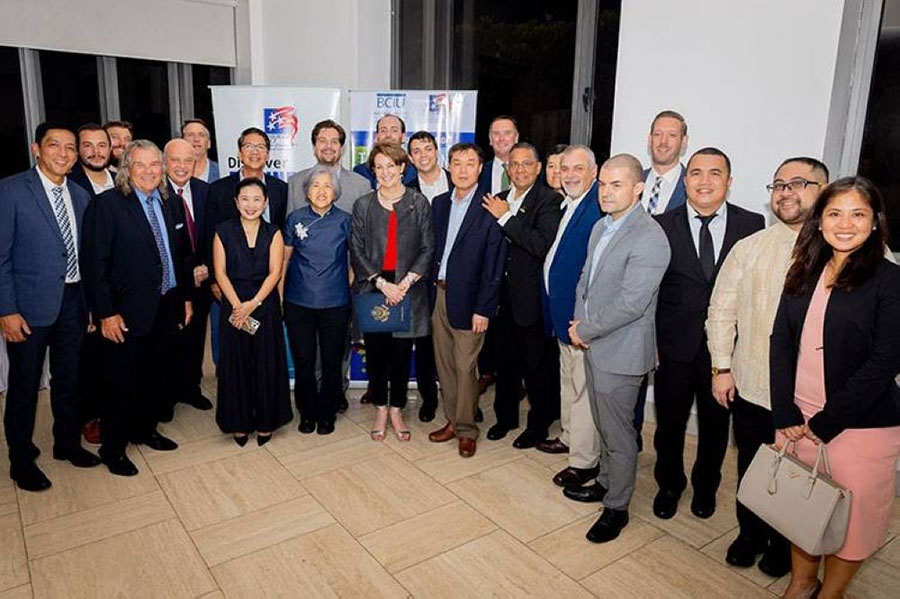 Thomas Merlot (second from left) and Dr. Rod Barr (sixth from right) accompanied representatives of nine U.S. companies on a trade mission to the Philippines to advance agricultural technology and food security in Southeast Asia. (Submitted photos)