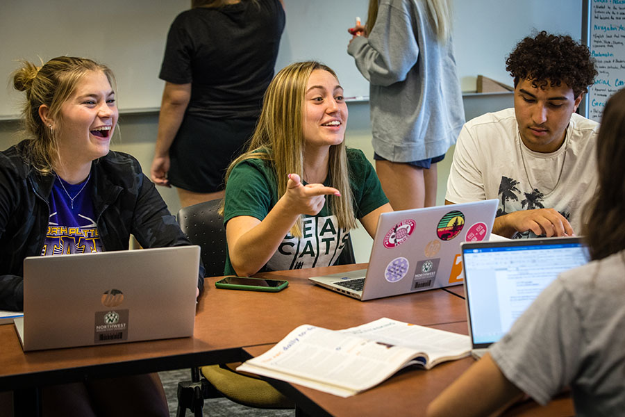 In addition to textbooks, Northwest provides laptops to students as part of their tuition, ensuring they have access to the tools they need to be successful in the classroom.