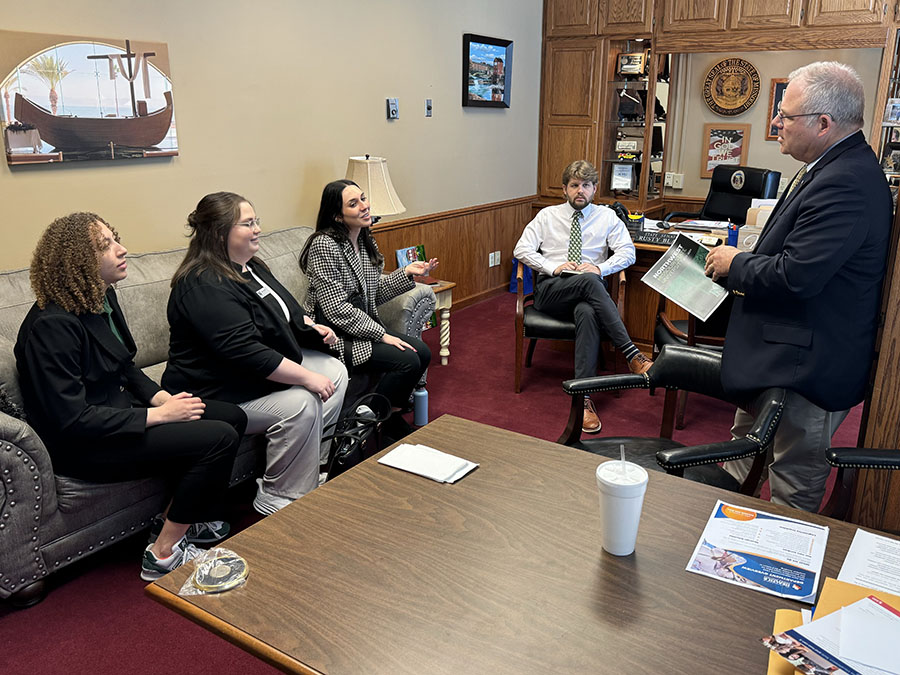 Northwest students met with numerous lawmakers during Student Senate's annual legislative reception to generate support for the University.