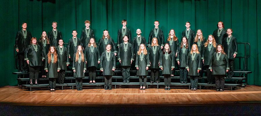 The 2023-24 Tower Choir (Photo by Todd Weddle/Northwest Missouri State University)