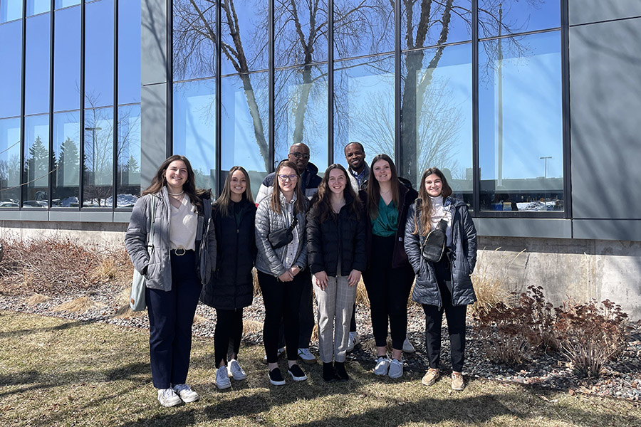 Northwest business students and faculty toured the University Enterprise Laboratories in St. Paul, Minnesota.